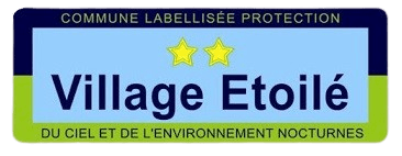 Panneau village étoilé